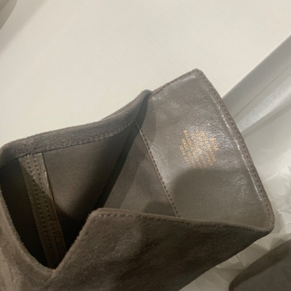 NINE WEST Kerianna Woman’s Tall Boots BLOCK HEEL GRAY Faux Suede High Boots 8.5 - Picture 11 of 11